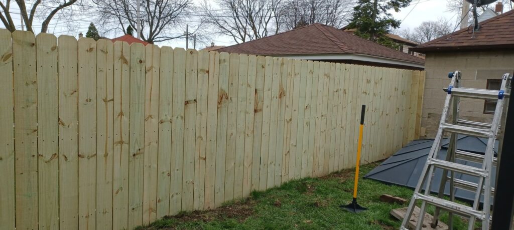 finished fence